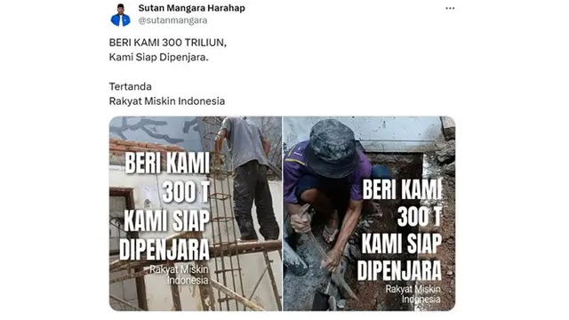 6 Cuitan Netizen Beri Kami 300 T Kami Siap Dipenjara 6 Tahun Bentuk Protes Hot Liputan6