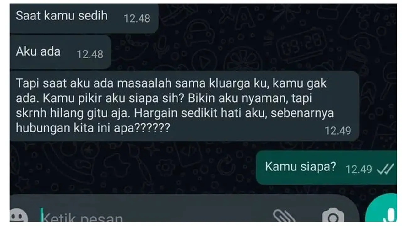 Chat Netizen Tanya Status Hubungan Ini Bikin Senyum Sendiri Pejuang Hts Page Hot
