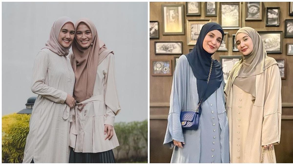 Potret Kakak Adik Artis Yang Kini Sama Sama Berhijab Tampil Lebih Anggun Hot Liputan