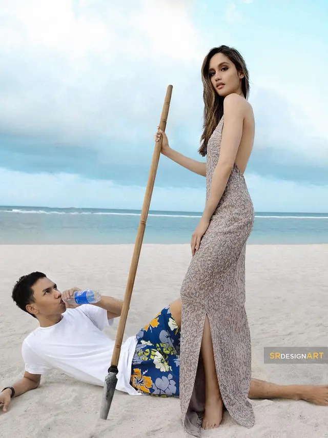Editan Foto Pria Liburan Bareng Artis Cewek Di Pantai Ini Bikin Ngakak Hot Liputan