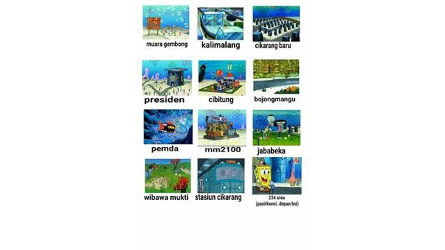 Penampakan Bikini Bottom Di Kartun Spongebob Versi Kota Di Indonesia Mirip Enggak Citizen