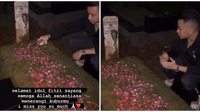 Masih Suasana Lebaran Ini Potret Artis Ziarah Ke Makam Keluarga Tercinta Hot Liputan