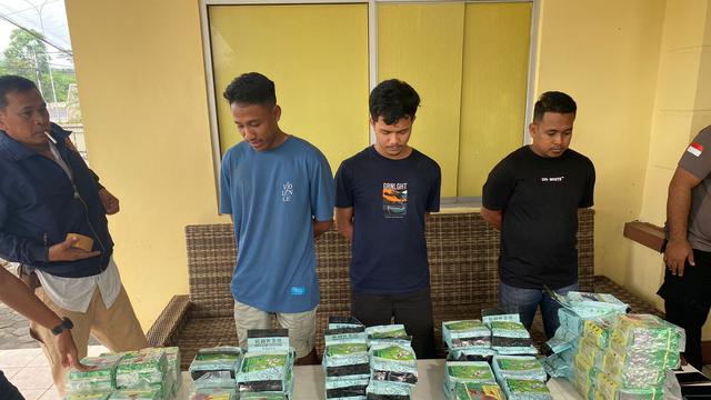 Barang bukti narkoba hasil Operasi Seaport Interdiction di Pelabuhan Bakauheni Lampung. (Merdeka.com/Bachtiarudin Alam)