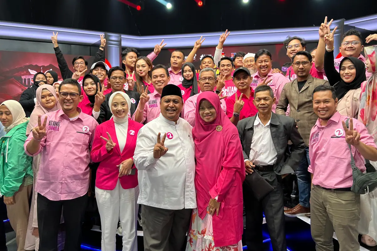 Pasangan Calon Walikota dan Wakil Walikota Bogor Atang Trisnanto-Annida Allivia.