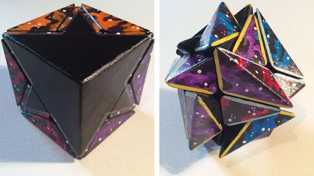 Bosan dengan Kanvas, Seniman Ini Melukis di Rubik