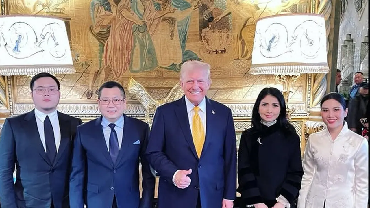Tampilan Angela Tanoesoedibjo Bertemu Donald Trump Sebelum Pelantikan Presiden Amerika