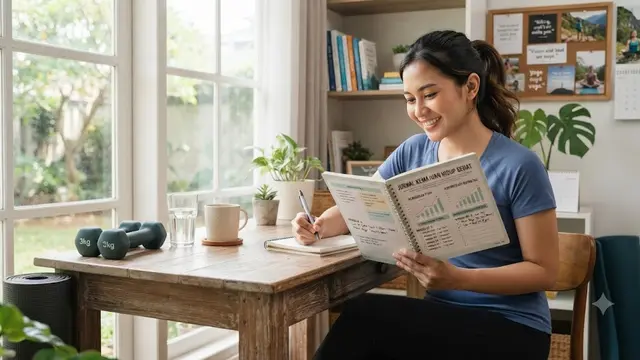 Bangun Kebiasaan Sehat Secara Bertahap (AI Generated)
