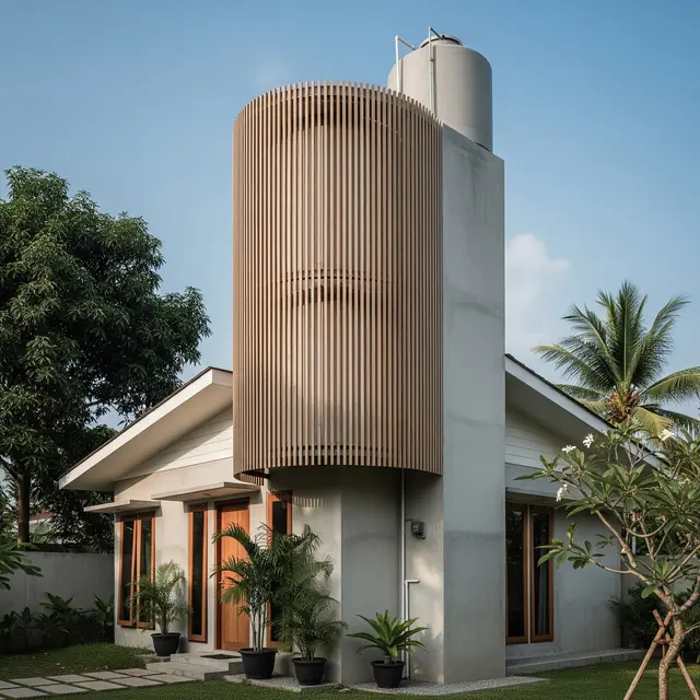 9 Desain Tempat Toren Air di Rumah Minimalis, Estetika dan Fungsional