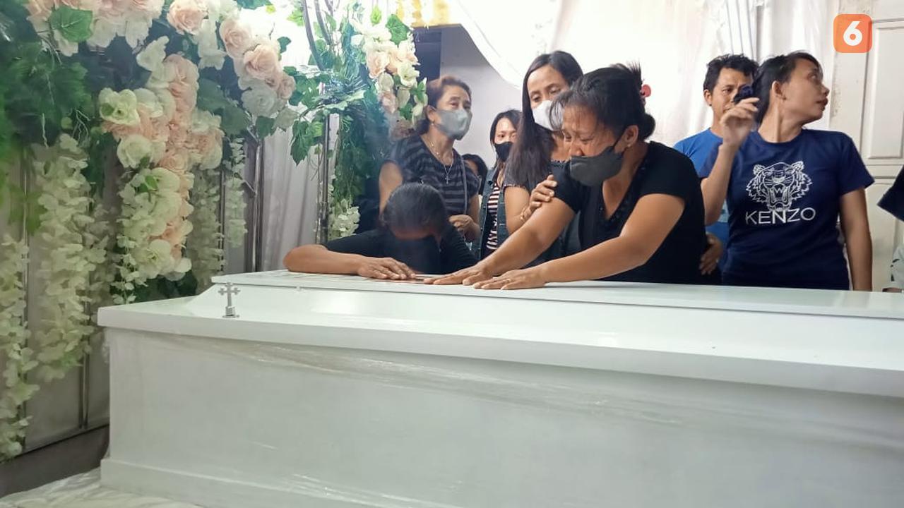 peti jenazah salah satu korban kekerasan KKB di Papua