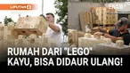 Inovasi terbaru memungkinkan sebuah rumah untuk dibangun menggunakan balok kayu yang disusun bak lego. Tidak hanya itu, tapi balok kayu ini juga bisa didaur ulang.