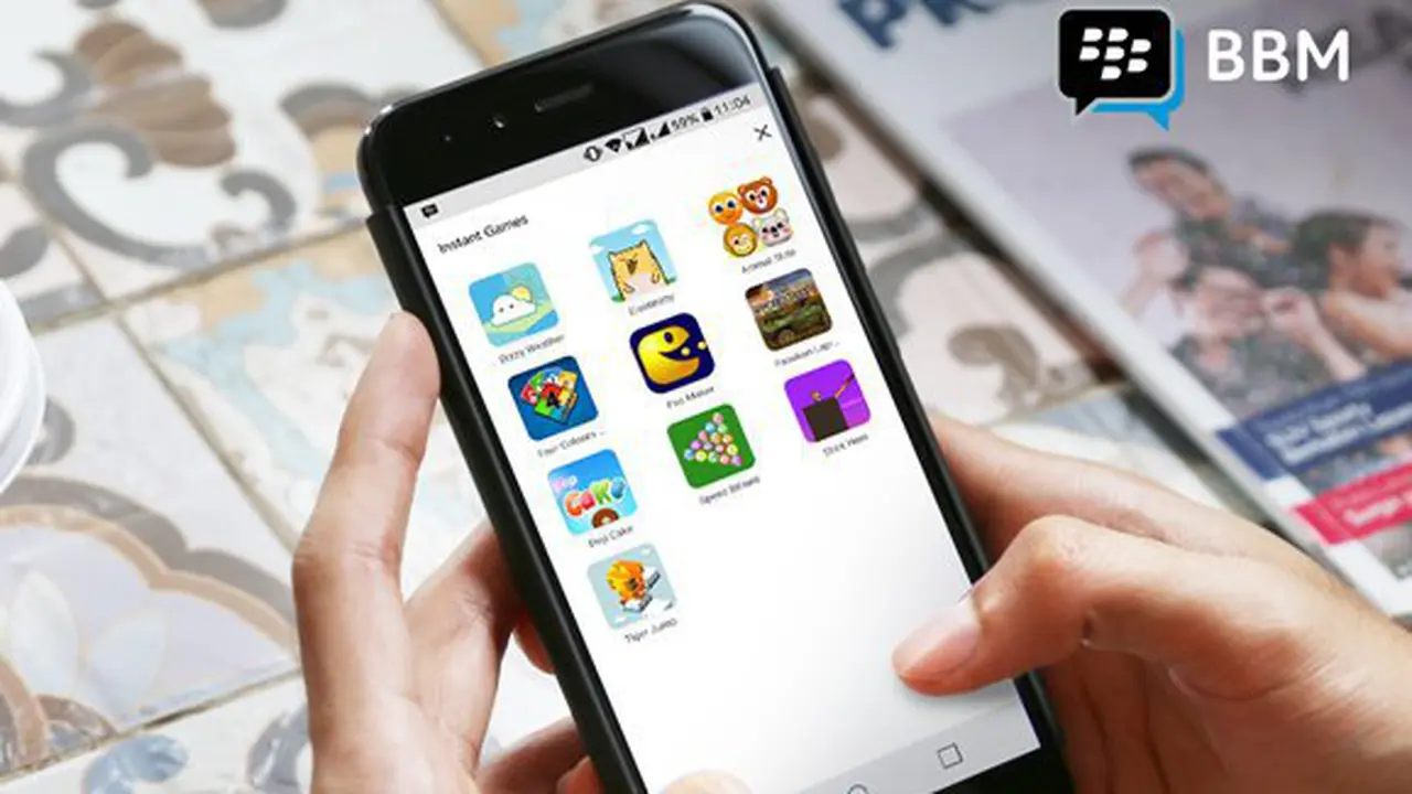 BBM Instant Games./Copyright Vemale