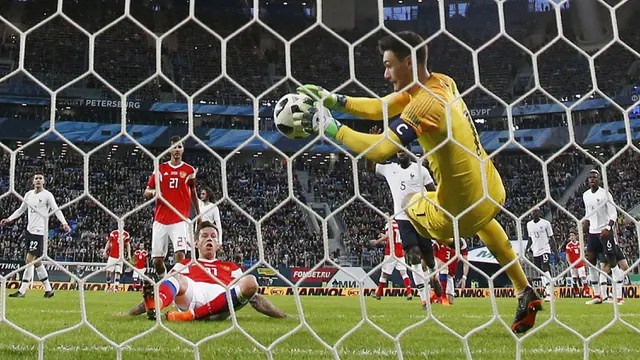 FOTO: Kylian Mbappe Cetak Gol, Prancis Bungkam Rusia