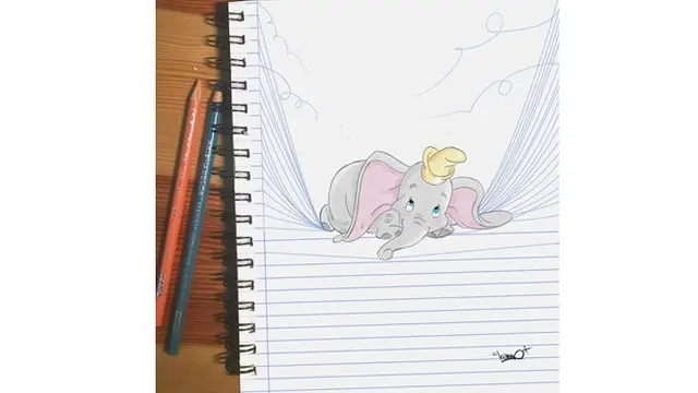 Pria Ini Bikin Ilusi Optik Padukan Gambar Pensil dengan Realita, 6 Hasilnya Bikin Takjub