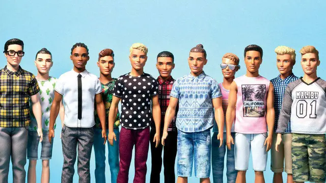 Berbagai varian boneka Ken, pendamping Barbie (AP PHOTO via Miami.com)