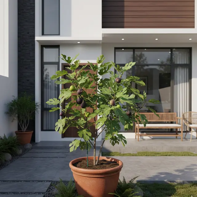 Buah yang bagus ditanam di depan rumah (Foto: Gemini AI)