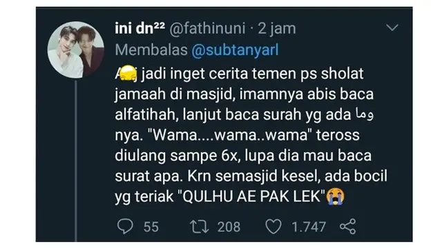 6 Cerita Lucu Netizen ketika Shalat Tarawih di Masjid Ini Bikin Ketawa