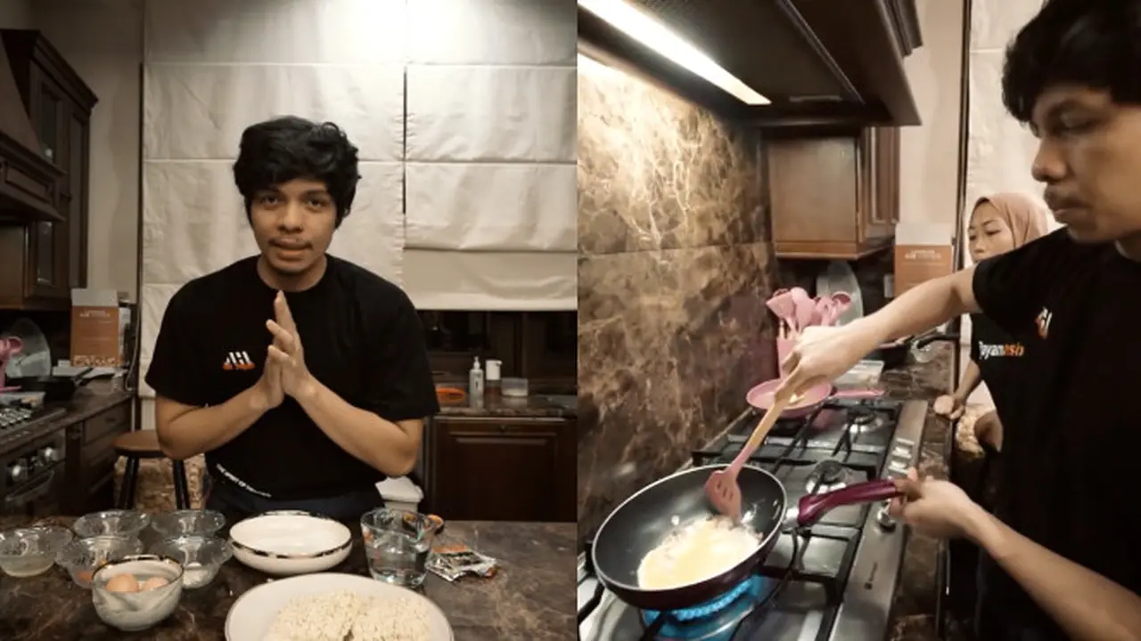 Momen Atta Halilintar Masak Pertama Kali Untuk Aurel, Jadi Suami Romantis