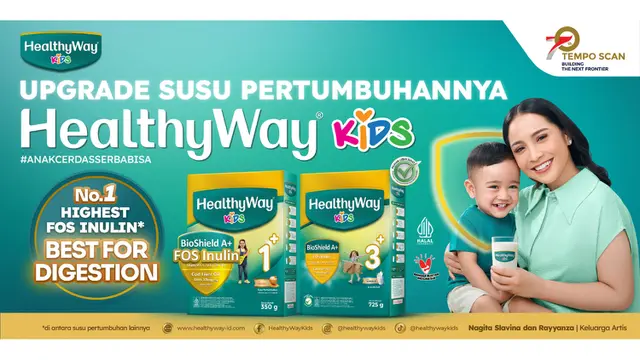 UPGRADE Susu Pertumbuhan Anak ke HealthyWay KIDS dengan FOS Inulin Tertinggi untuk Kesehatan Pencernaan