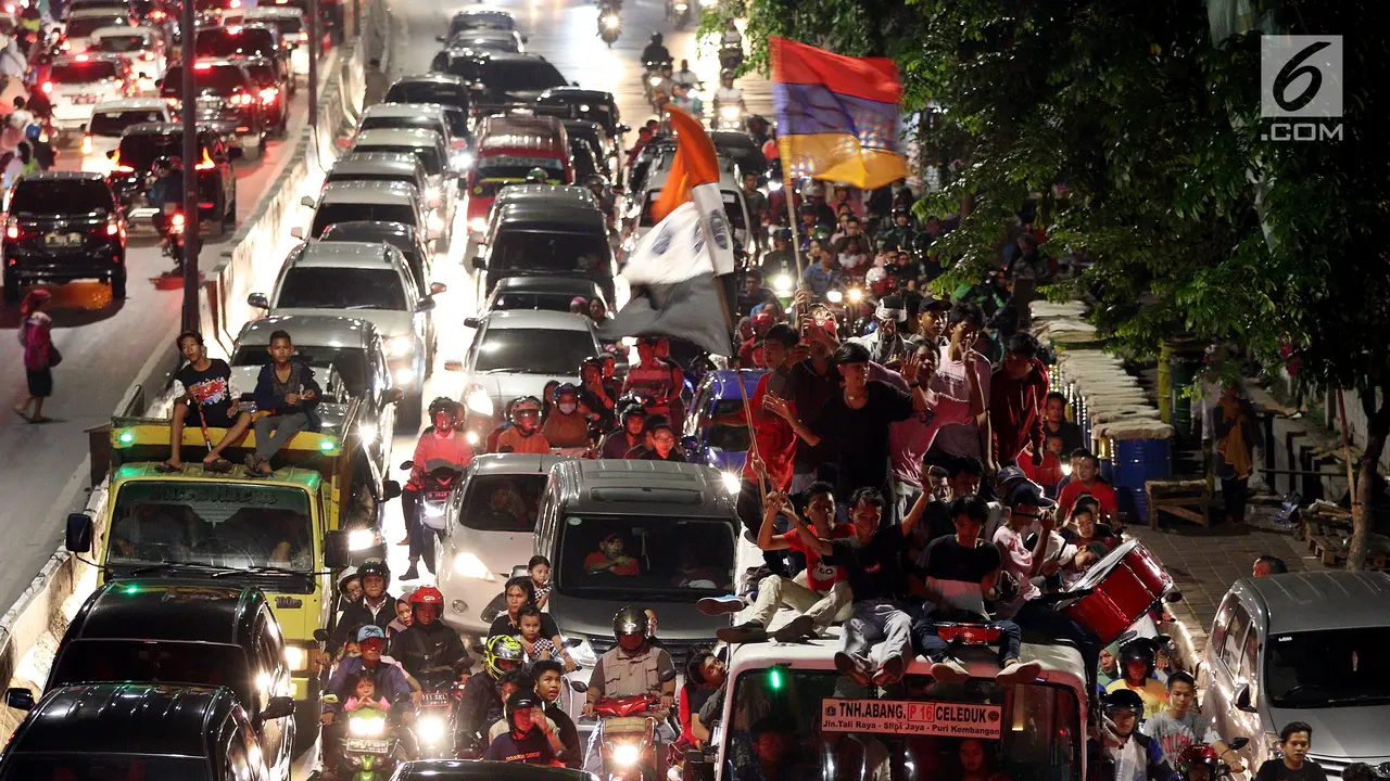 Kemeriahan Malam Takbiran di Tanah Abang
