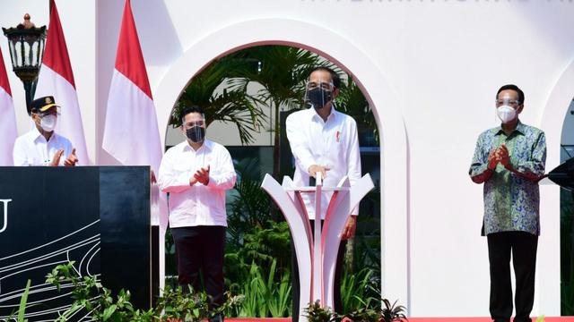 Presiden Joko Widodo meresmikan Bandara Internasional Yogyakarta yang terletak di Kabupaten Kulon Progo. (Muchlis Jr/Biro Pers Sekretariat Presiden)