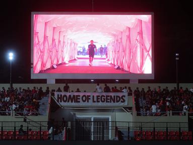 Persijap Jepara resmi memperkenalkan skuad untuk mengarungi Super League musim 2025/2026 di Stadion Gelora Bumi Kartini (GBK) Jepara, Sabtu (26/7/2025). (Bola.com/M. Iqbal Ichsan)