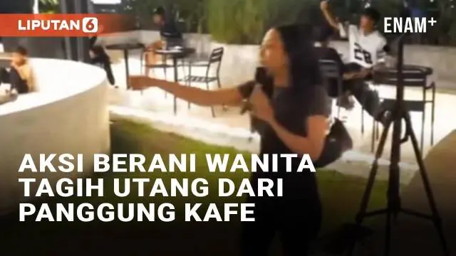 VIDEO: Bukan Nyanyi, Wanita Ini Tagih Utang ke Temannya dari Panggung Kafe