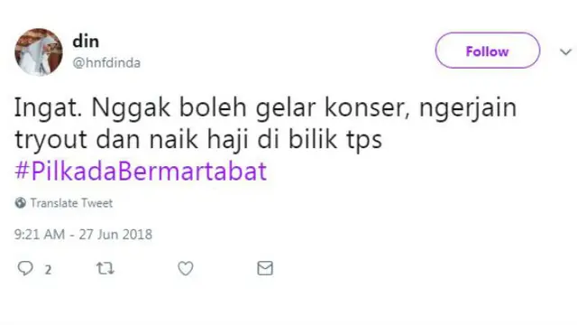 Media sosial Twitter sudah diramaikan warganet yang memberikan tips dan cuitan terkait pesta demokrasi kali ini.