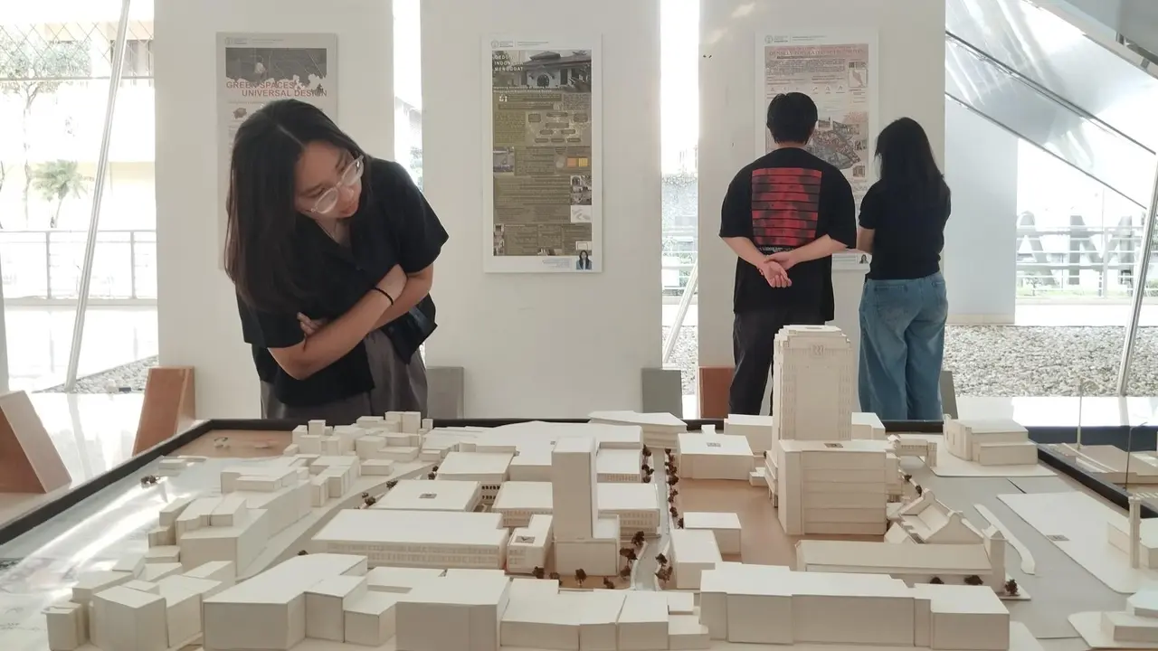 Maket karya mahasiswa arsitektur UK Maranatha. (Foto: Istimewa)