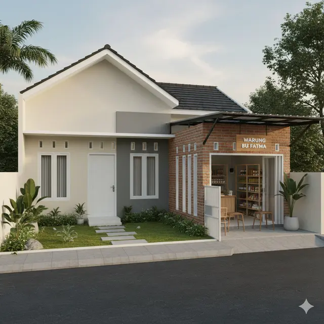 7 Model Rumah Minimalis Samping Ada Toko yang Enggak Ganggu Privasi Penghuni, Desain Fungsional untuk Hunian dan Usaha