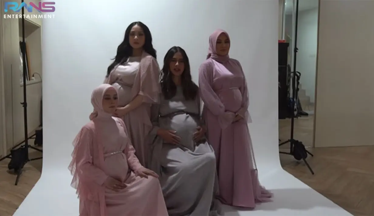 Nagita Slavina, Paula Verhoeven, Lesti Kejora, Aurel Hermansyah (Youtube/Rans Entertainment)
