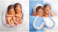 Pemotretan Anak Kembar Syahnaz Ini Bikin Gemes (sumber:Instagram/syahnazs dan ritchieismail)
