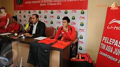 Sekjen PBSI Anton Subowo berharap tim junior yang akan bertarung di Asia Junior Championship bisa tampil lepas dan mampu meraih hasil maksimal (Liputan6.com/Helmi Fithriansyah).