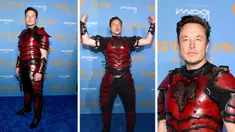 Foto kolase Elon Musk menghadiri Pesta Halloween Tahunan ke-21 Heidi Klum yang dipersembahkan oleh Now Screaming x Prime Video dan Baileys Irish Cream Liqueur di Sake No Hana di Moxy Lower East Side di New York City pada 31 Oktober 2022. (Noam Galai/Getty Images for Heidi Klum/AFP)