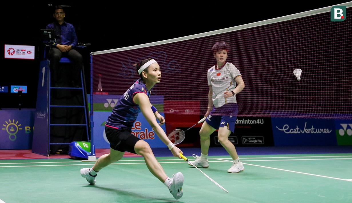 Tunggal putri andalan Taiwan, Tai Tzu Ying, tampil gemilang dan keluar sebagai juara Indonesia Open 2022.(Bola.com/Bagaskara Lazuardi)