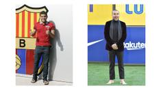 Dani Alves akhirnya kembali ke Barcelona setelah lima tahun berselang. Menariknya, ia selalu tampil nyentrik saat diperkenalkan sebagai pemain baru Barcelona. Pada tahun 2008, ia terlihat hanya memakai sandal jepit, sedangkan sekarang, ia tak menggunakan alas kaki alias nyeker. (Foto Kolase: AFP)