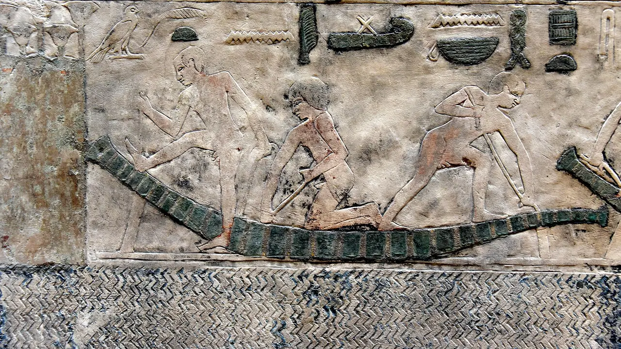 Contoh perahu papyrus Mesir Kuno (Wikimedia Commons)