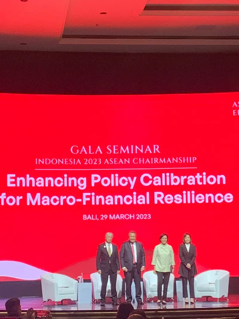 Gubernur Bank Indonesia  Perry Warjiyo, dalam acara Gala Seminar ASEAN 2023: “Enhancing Policy Calibration for Macro Financial Resilience” pada Rabu (29/3/2023).