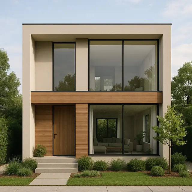 7 Model Rumah Sederhana tapi Indah 2 Lantai Tampak Depan, Desain Modern Minimalis yang Bikin Betah