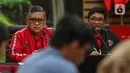 Hasto Kristiyanto menegaskan tokoh yang diundang ke Rakernas PDIP ke-V merupakan mereka yang menjaga demokrasi dan semangat penegakkan hukum. (Liputan6.com/Angga Yuniar)