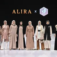 Brand fashion modest Alira membawa fitur terbaru pada 9 koleksi gamisnya di Indonesia Fashion Week 2023
