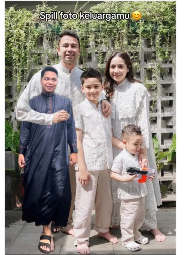 6 Editan Foto Netizen Ingin Jadi Anak Raffi Ahmad Ini Kocak, Maksa Banget
