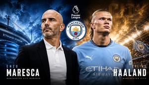 Cover Manchester City - Enzo Maresca dan Erling Haaland. (Chatgpt/Bola.com)