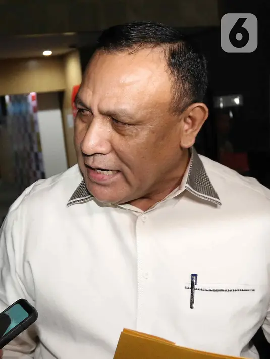 Firli Bahuri datang ke Dewas KPK setelah sidang etik menyangkut dirinya selesai digelar. (Liputan6.com/Herman Zakharia)