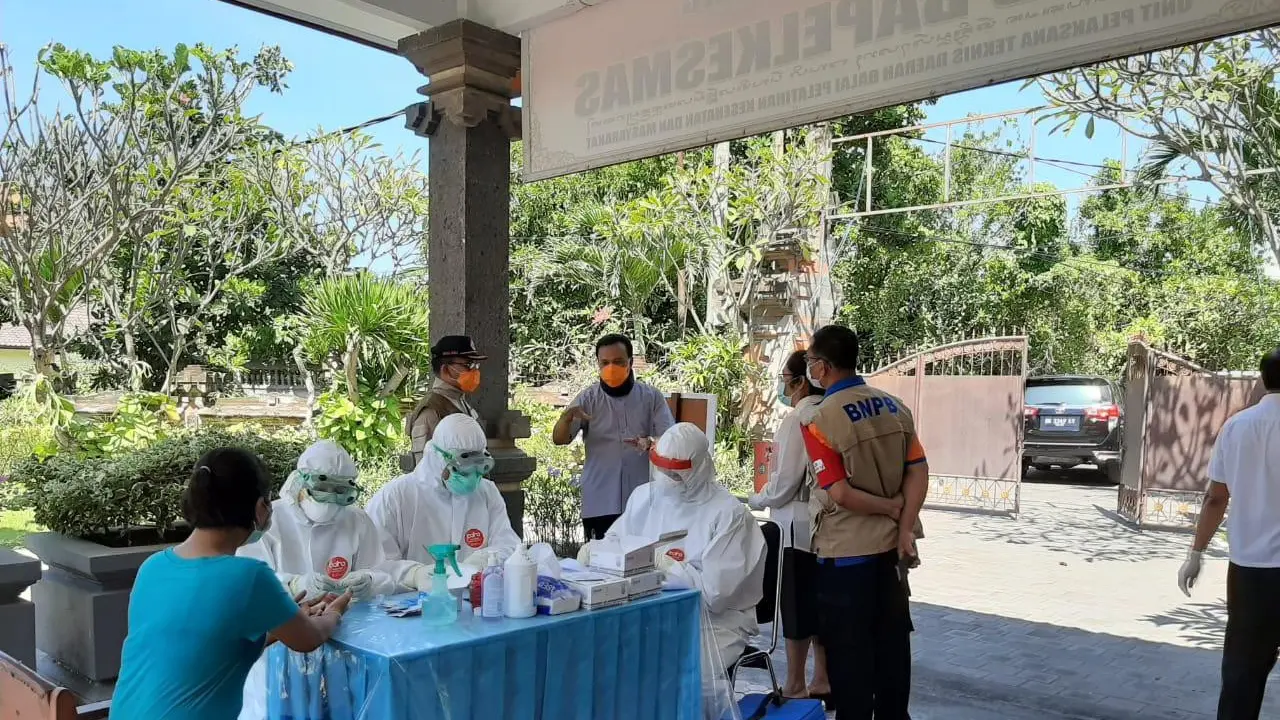 Zona Merah Corona COVID-19, Kelurahan Panjer Denpasar Isolasi Mandiri