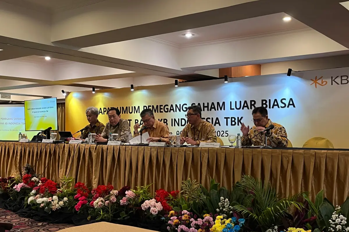 RUPSLB PT Bank KB Bukopin Tbk atau KB Bank (BBKP), Senin (6/10/2025). (Liputan6.com/Gagas)