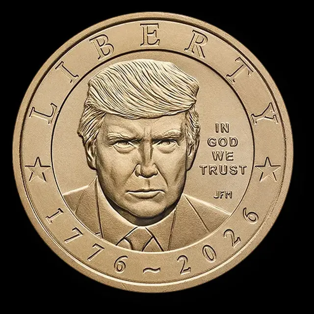 Wajah Donald Trump resmi diabadikan di koin $1 peringatan 250 tahun AS. (Dok usmint.gov)