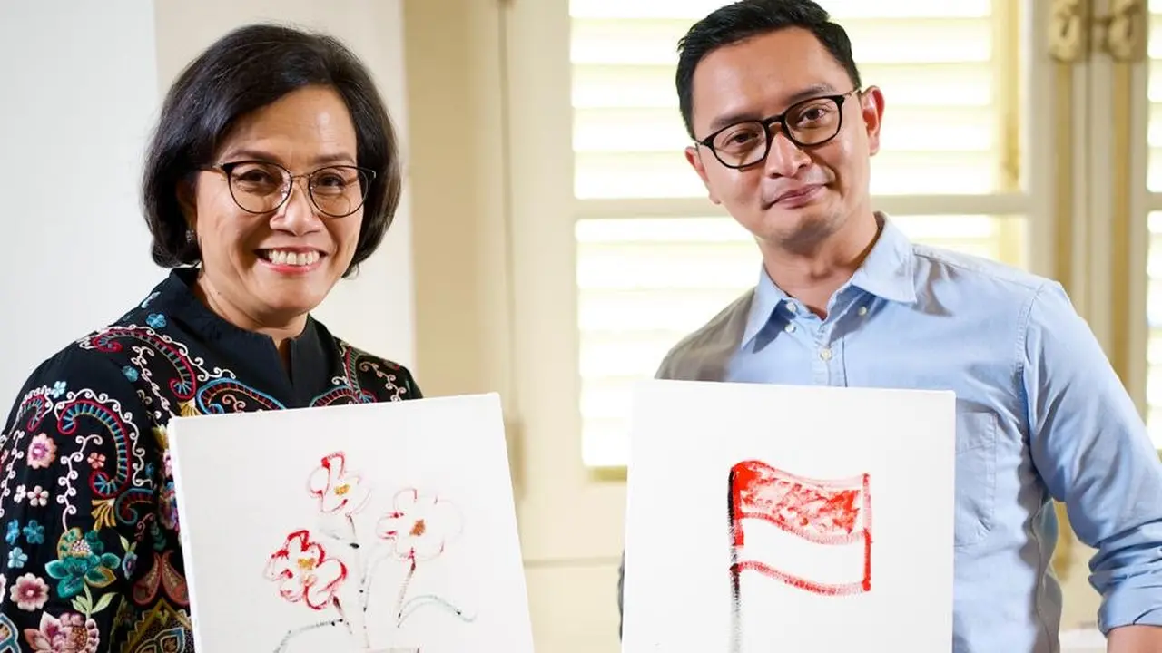 Djati Darma dan Menteri Keuangan Sri Mulyani. (dok. pribadi Djati Darma)