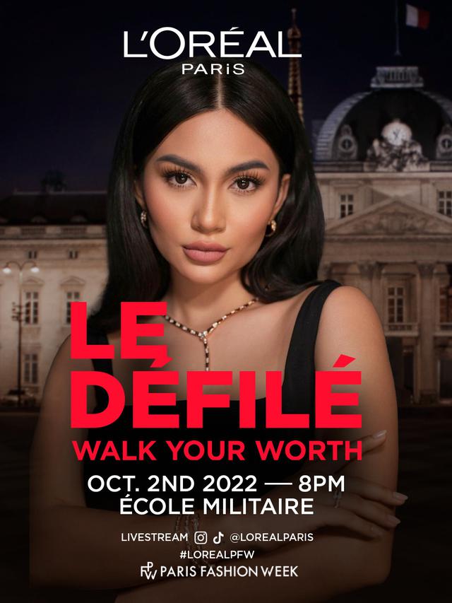 Ariel Tatum Jadi Wakil Pertama Indonesia di Paris Fashion Week, credit: Loreal