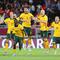 Bagi Timnas Australia, ini adalah untuk kelima kalinya secara beruntun lolos ke putaran final Piala Dunia. Dalam empat edisi sebelumnya, prestasi terbaik The Socceroos di turnamen elite antarnegara di dunia itu adalah pada 2006. (AFP/Karim Jaafar)