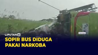 VIDEO: Sopir Bus Kecelakaan Maut di Tol Surabaya diduga Pakai Narkoba